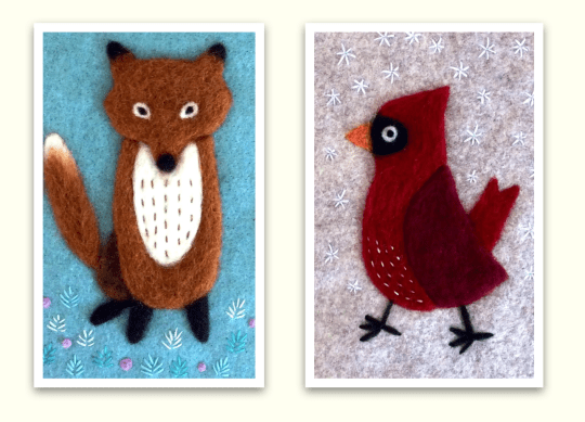 more needle felting