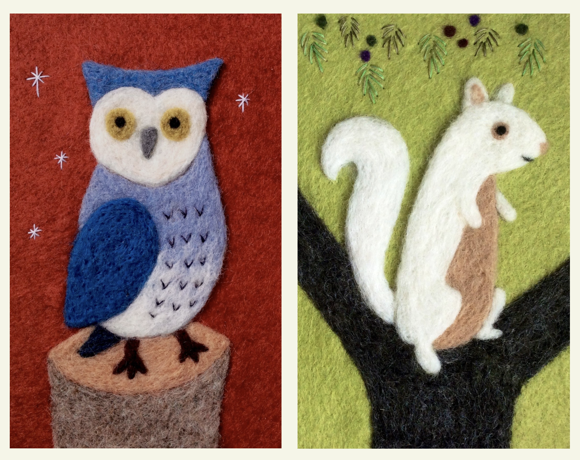 blue owl white squirrel