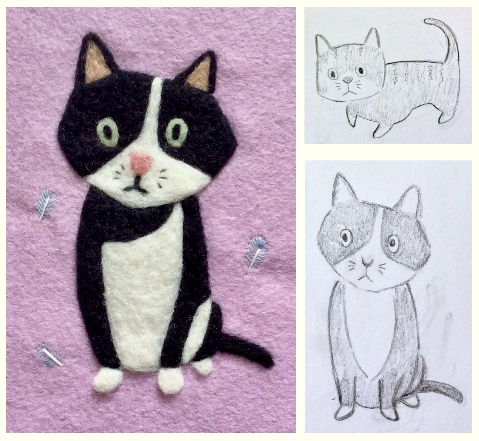 Cat with feathers screenshot