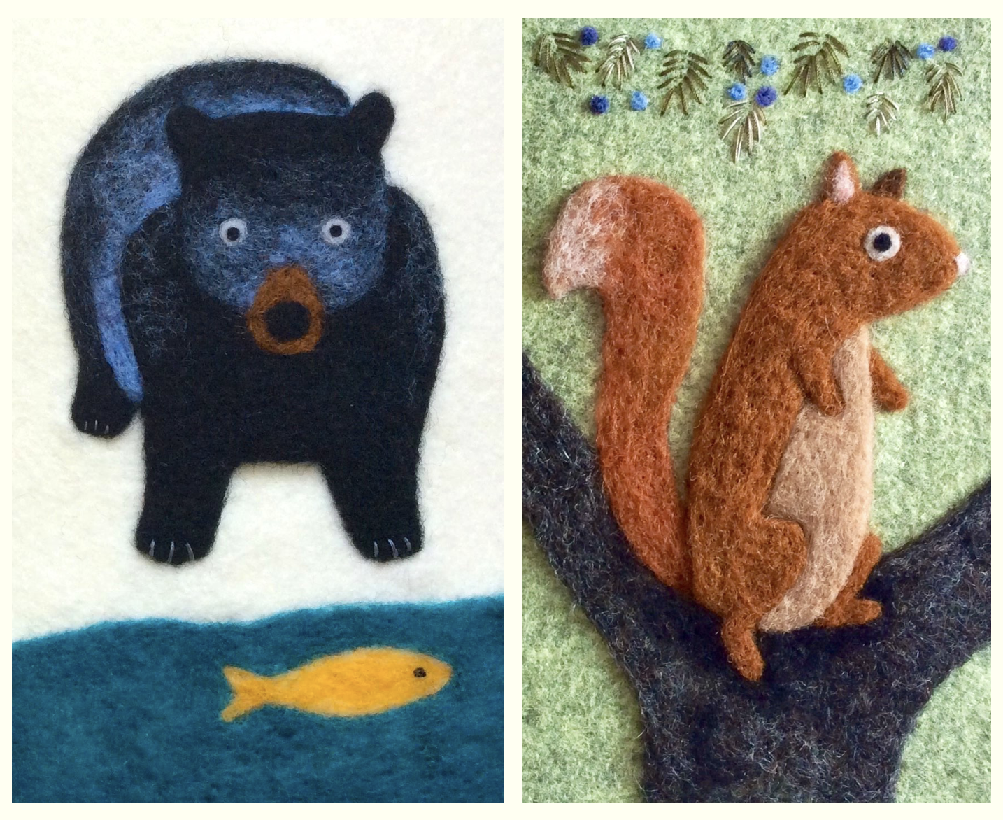 Black Bear and Red Squirrel