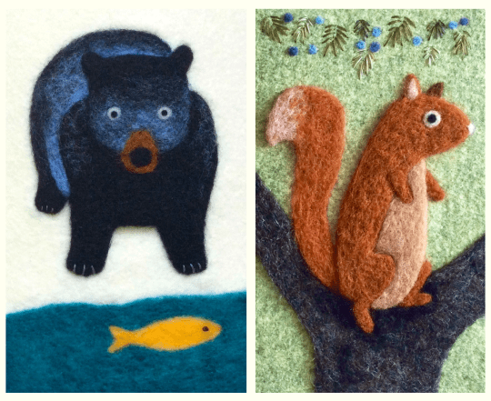 Black Bear and Red Squirrel