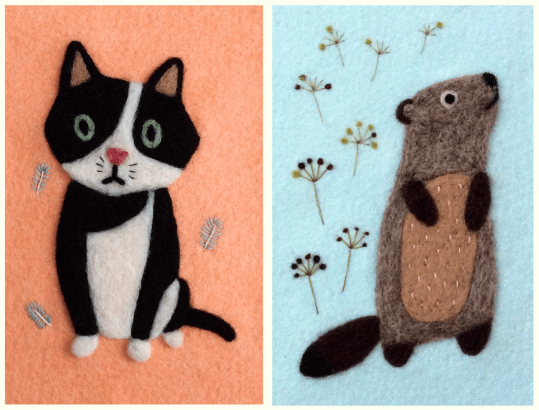 July needle felting